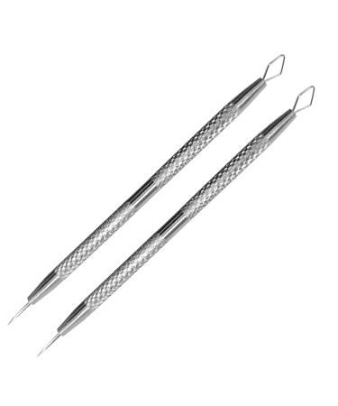 2-in-1 Facial Milia Removal and Whitehead Extractor & Lancet Circle Loop & Sharp Needle Pimple Popper Tool for Nose Face, Blemish Blackhead Extraction Pimple Acne (2pcs) 2 Count (Pack of 1) - Buy Online on GoSupps.com