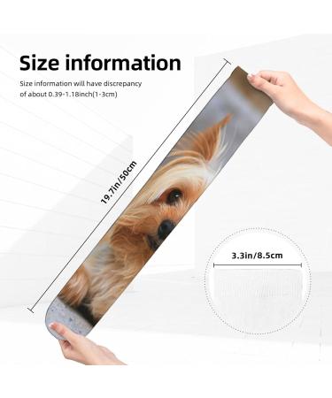 Miniature Yorkshire Terrier Photo Compression Socks for Men & Women - 15-20 mmHg Circulation Support for Running & Cycling - Buy Online on GoSupps.com