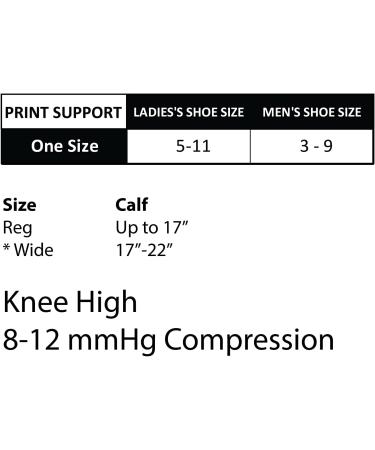 Cherokee Printsupport Women's 12 mmHg Compression Socks - Sweet Watermelon - One Size - International Shipping Available - Buy Online on GoSupps.com