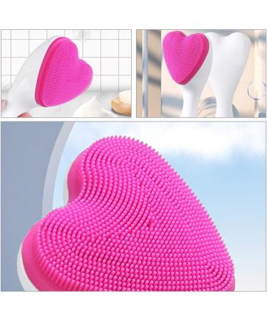 PATKAW Manual Face Brush Cleansers Love Heart Shaped Exfoliating Brush Face Cleansing Brush Face Scrubber Face Washing Brush for Women Makeup Dead Skin - Buy Online on GoSupps.com