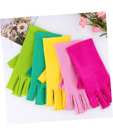 FRCOLOR 6 Pairs Mitts Gloves Reusable Sewing Hand Cover Hand Sewing Flex Tools Crochet Tools Manicure Tools Nail Art Tools Hand Protective Cover Supplies Work Radiation Protection Spandex - Buy Online on GoSupps.com