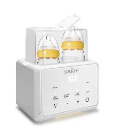 Bottle Warmer for Baby 6 in 1 breastmilk Formula Milk Warmer Baby Food Heating Baby Milk Warmer White
