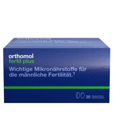 Orthomol Fertil Plus - for men with desire to have children - with zinc and selenium - support of the male fertility - tablets/capsule 30 St. daily portions