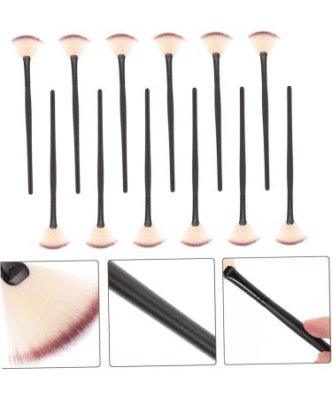 FRCOLOR 12pcs Peel Mask Shape Glycolic Slim Fiber Handheld Travel Fan & Highlighting Makeup Brush - Perfect Facial Tools for Girls | Reliable Bristle & Acid Masks - Buy Online on GoSupps.com