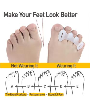 COSYSILK Toe Separators & Bunion Pads - Toe Spacers for Men and Women with Hammertoes, Bunions, Plantar Fasciitis - Buy Online on GoSupps.com
