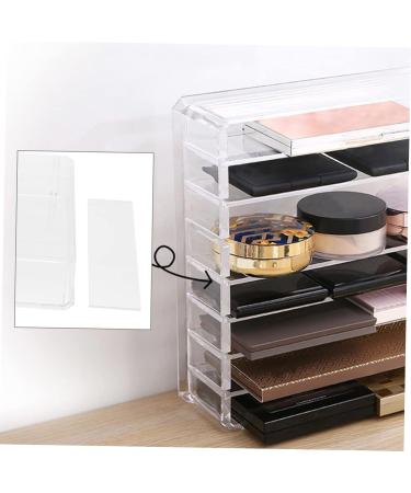 ABOOFAN Cosmetic Storage Box Drawer Divided Palettes Holder Pallet Divided Makeup Holder Household Bracket Transparent 24x23x6.5cm - Buy Online on GoSupps.com