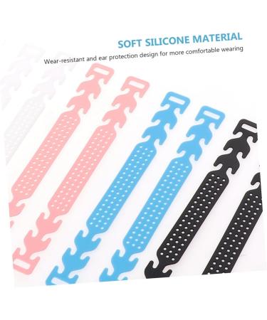 Magiclulu 20-Piece Mask Ear Strap Hooks & Buckles - Black & White Color Extensions for Comfortable Wear - International Shipping Available - Buy Online on GoSupps.com