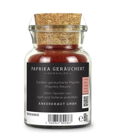 Buy Smoked Paprika 80g in Eco-Friendly Cork Jar - Premium Quality Spice for International Shipping - Buy Online on GoSupps.com