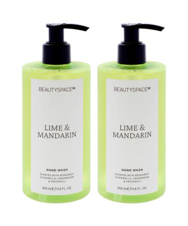 Beauty Space Hand Wash - Lime and Mandarin by BeautySpace for Unisex - 11.8 oz Hand Wash - Pack of 2