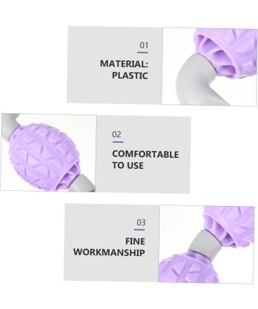 Lurrose Muscle Massager Roller Stick - Deep Tissue Massage Tools for Fitness | Handmade Plastic Violet Roller for Pain Relief - Buy Online on GoSupps.com