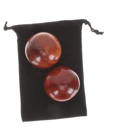 JECOMPRIS Massage tools 4 pieces of health ball made of wood massage ball muscle chinese massage wooden ball hand handy handball vietnam massage globe fitness roll the ball