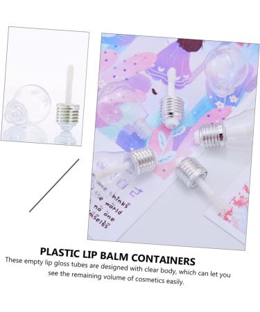 Cabilock 10 pi ces Lot de Tubes Tubes Vides pour Brillant L vres Forme Ampoule Plastique Transparent Rechargeables pour DIY Maquillage Portable et R utilisable pour L vres Gloss - Buy Online on GoSupps.com