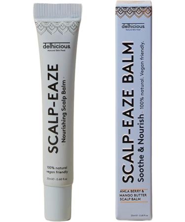Delhicious Scalp-Eaze Scalp Balm. For Dry Itchy Scalp Relief. 100% Natural. Travel-Size. Vegan. 20ml. - Buy Online on GoSupps.com
