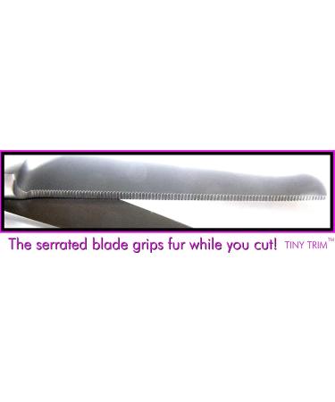 Tiny Trim - Small Pet Care Scissors with Rounded Tips for Cats & Dogs | 11.4 cm - Ideal for Ear Nose Face & Paw Grooming - Black - Buy Online on GoSupps.com
