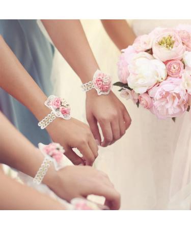 Elastic Pearl Bands Wedding Corsage Bracelet 20 Pack - White Pearl Wristlets for DIY Corsages - Wedding Prom Accessories - Buy Online on GoSupps.com