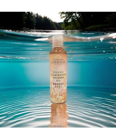 GLIMMER GODDESS Organic Illuminating Shimmer Body & Face Oils Bronze Babe Radiant Glow & Hydration 4 oz. - Buy Online on GoSupps.com