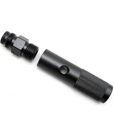 Gurlleu Paintball Quick Change 12g CO2 Valve Adapter | Black w/ G1/2 Threads - Buy Online on GoSupps.com