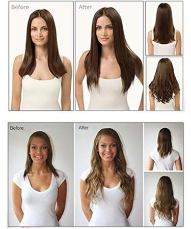 S-noilite 24 Inches Curly Medium Brown Clip In Hair Extensions - 8pcs Full Head Set | 60 Colour Options | Sexy Lady Fashion Choice - Buy Online on GoSupps.com