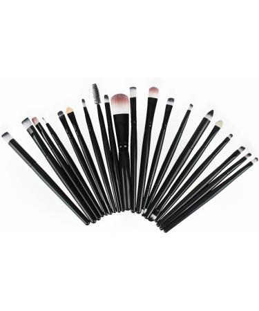 Demarkt 20-Piece Makeup Brush Set | professional Black Makeup Brushes for Eyeshadow & Face | Perfect Cosmetic Brush Set with Etui - Buy Online on GoSupps.com