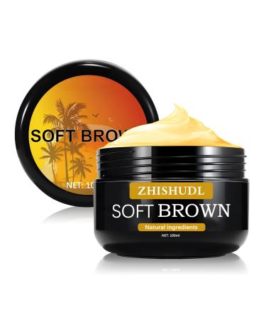 Tanning Gel Natural Tanning Accelerator Cream Gel Soft Brown Tanning Luxe Gel for Sunbeds and Outdoor Sun