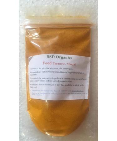 BSD Organics Herby Food Turmeric/Manjal Powder - 50 g / 0.11 Pounds