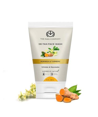 The Man Company De Tan Face Wash with Turmeric & Moringa Tan Removal Oil Control & Deep Cleansing Blackheads Removal (100 ml (Pack of 1))