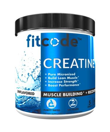 Creatine Monohydrate 5 Grams of Pure Micronized Creatine Monohydrate for Muscle Building Recovery Strength & Stamina Unflavored Powder 60 Servings
