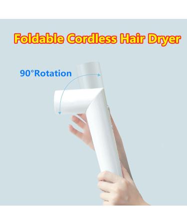Travel Hair Dryers Portable Foldable Blow Dryer Built-in15000mAh Battery Rechargeable Hair Dryer Hot/Cold Air for Women Green - Buy Online on GoSupps.com