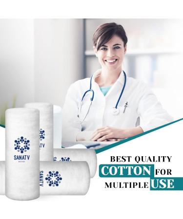 Pure Absorbent Cotton Roll - 200g | Multi-Purpose Use | International Shipping - Buy Online on GoSupps.com
