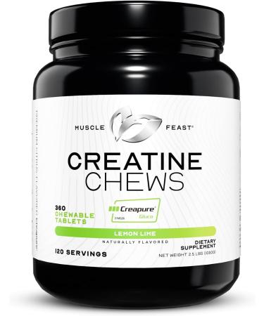 Muscle Feast Isolate + Creatine Candy Bundle: 1 Whey Protein Isolate (Vanilla 5lb) + 1 Creatine Candy (Lemon Lime 360) | Premium Supplements Vegetarian Gluten Free - Buy Online on GoSupps.com