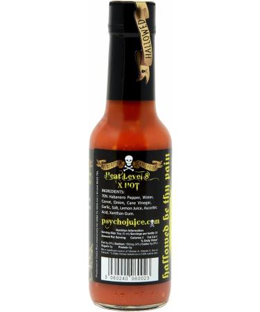 Psycho Juice 70% Habanero Hot Chilli Sauce 148ml - Intensely Spicy Sauce (1 Pack) - Buy Online on GoSupps.com