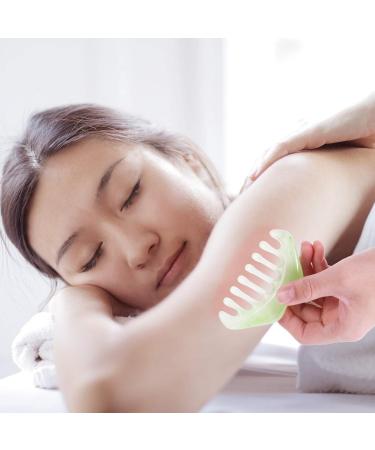Frcolor 15 StK Gua Sha Massage Comb & Hair Tool Multifunctional Jade & Horn Ridge Massagers for Healthy Scalp & Hair Care - Buy Online on GoSupps.com