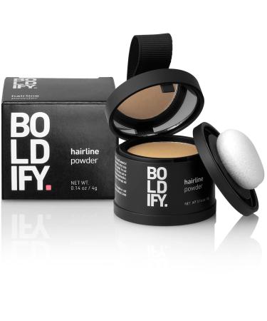 BOLDIFY Hairline Powder Instantly Conceals Hair Loss  Root Touch Up Hair Powder  Hair Toppers for Women & Men  Hair Fibers for Thinning Hair  Root Cover Up  Stain-Proof 48 Hour Formula (Light Blonde)