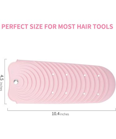 Haopeuk 2X Pink Hair Straightener Holder Heat Resistant Mat Holder for Flat Curling Iron Hot Hair Tools - Buy Online on GoSupps.com