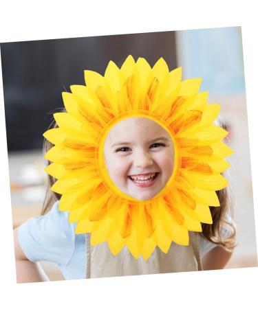 Alipis 2pcs Sunflower Headgear Sunflower Headdress Sunflower Hat Hood Daisy Crown Child Silk Cloth Prom - Buy Online on GoSupps.com