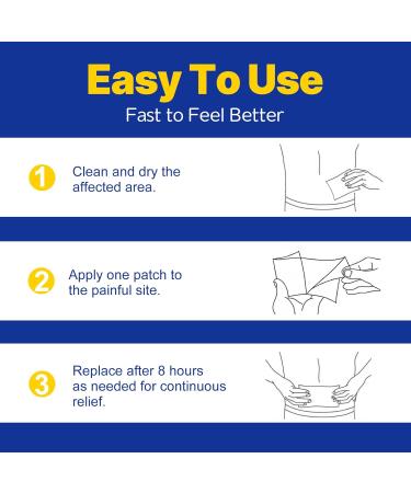 Pharmacy Choice 4% Lidocaine Pain Relief Gel Patches Maximum Strength Numbing Gel Patch for Back Shoulder Muscle Joints Knee Pain Relief 15 Counts - Buy Online on GoSupps.com