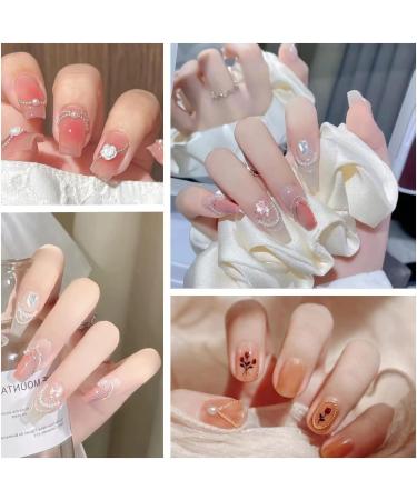 Nail Chain 4 Strips Gold Silver Metal Nail Art Chains 3D Nail Charms Punk Nail Studs Nail Art Decorations for Manicure Design DIY Crafts (Gold+Silver) - Buy Online on GoSupps.com