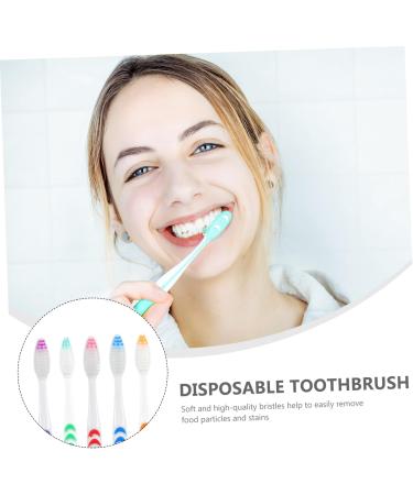 Iwowhero Disposable Toothbrushes - 30 Pack | Extra Soft Vegan Family-Friendly Hotel & Travel Toothbrush for Sensitive Teeth - Buy Online on GoSupps.com
