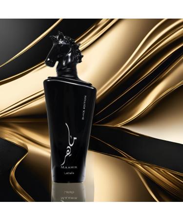 Lattafa Maahir Black Edition Eau De Parfum Spray 3.4 Ounce (Unisex) Amber Floral 3.4 Fl Oz (Pack of 1) - Buy Online on GoSupps.com