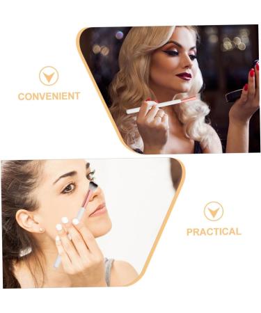 WOONEKY Fish Tail Brush Highlighter Blush Brush Loose Powder Brush Nose Shadow Brush Makeup Supplies White 18.50X1.00X1.00CM White - Buy Online on GoSupps.com