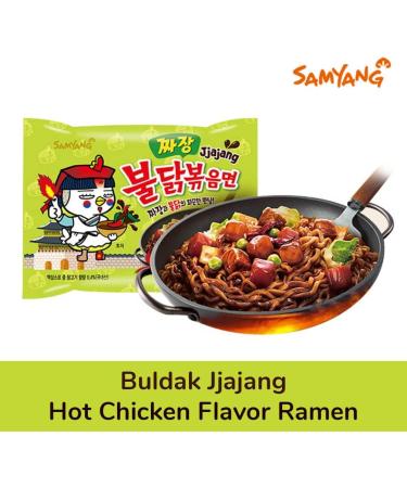 CNMART Samyang Hot Chicken Buldak Ramen HALAL/Pack of 10 Instant Noodles + 1 Free Bottle Samyang Sauce - Assorted 10 Different Flavours Case  - Buy Online on GoSupps.com