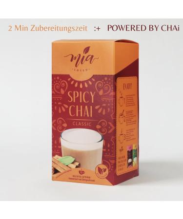 Mia Spicy Chai Classic Instant Milk Tea Powder - 16 Pack (160 Cups) | Quick & Easy Soluble Beverage - Buy Online on GoSupps.com