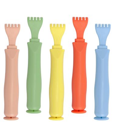CERRXIAN Portable Extendable Back Scratcher Plastic Telescopic Back Scratcher Massager for Women Men (5 Pack)