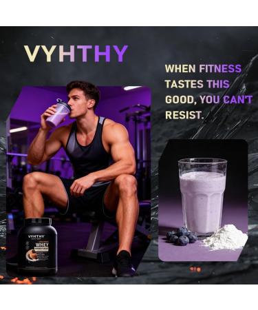 VYHTHY Blueberry Pancakes Flavored Whey Protein Powder 24g Protein per Serving Fast-Absorbing Concentrated whey Protein Low Sugar Gluten-Free Natural Flavor 2 lbs/32 oz. - Buy Online on GoSupps.com