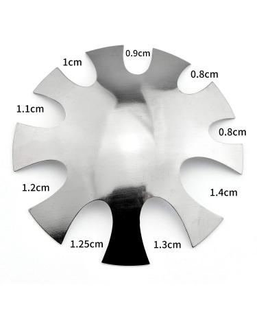 Deep Oval French Smile Line Nail Art Trimmer Cutter Tool - 9 Sizes - Silver - Buy Online on GoSupps.com