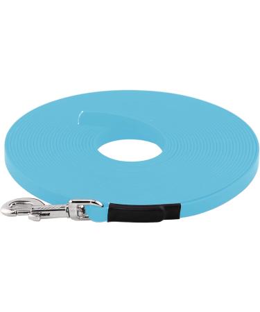 LENNIE BioThane Tracking Leash for Dogs 15-25kg | 1m Long | No Hand Loop | Cyan/Turquoise - Durable & Versatile - Buy Online on GoSupps.com