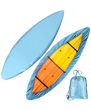 7.8-18ft Waterproof Kayak Canoe Cover-Storage Dust Cover UV Protection Sunblock Shield for Fishing Boat /Kayak / Canoe 7 Sizes Choose Color (Light Blue(Upgraded), Suitable for 9.3-10.5ft Kayak) Light Blue(Upgraded) Suitable for 9.3-10.5ft Kayak