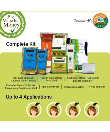Indus Valley Organic Permanent Gel Hair Color - Ammonia Free, Vegan, Cruelty Free | Black 1.0 | 100% Gray Coverage | Doctor Recommended | Bio Natural Certified - Buy Online on GoSupps.com