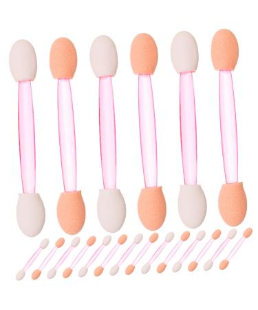FOMIYES 100pcs Eye Shadow Stick Dual-side Eyeshadow Eyeliner Emulsion Woman Tool Pink Disposable
