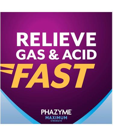 Phazyme Maximum Strength Gas & Acid Relief - Fast-Acting Cherry Flavor - 24 Chews (Packaging May Vary) - Buy Online on GoSupps.com